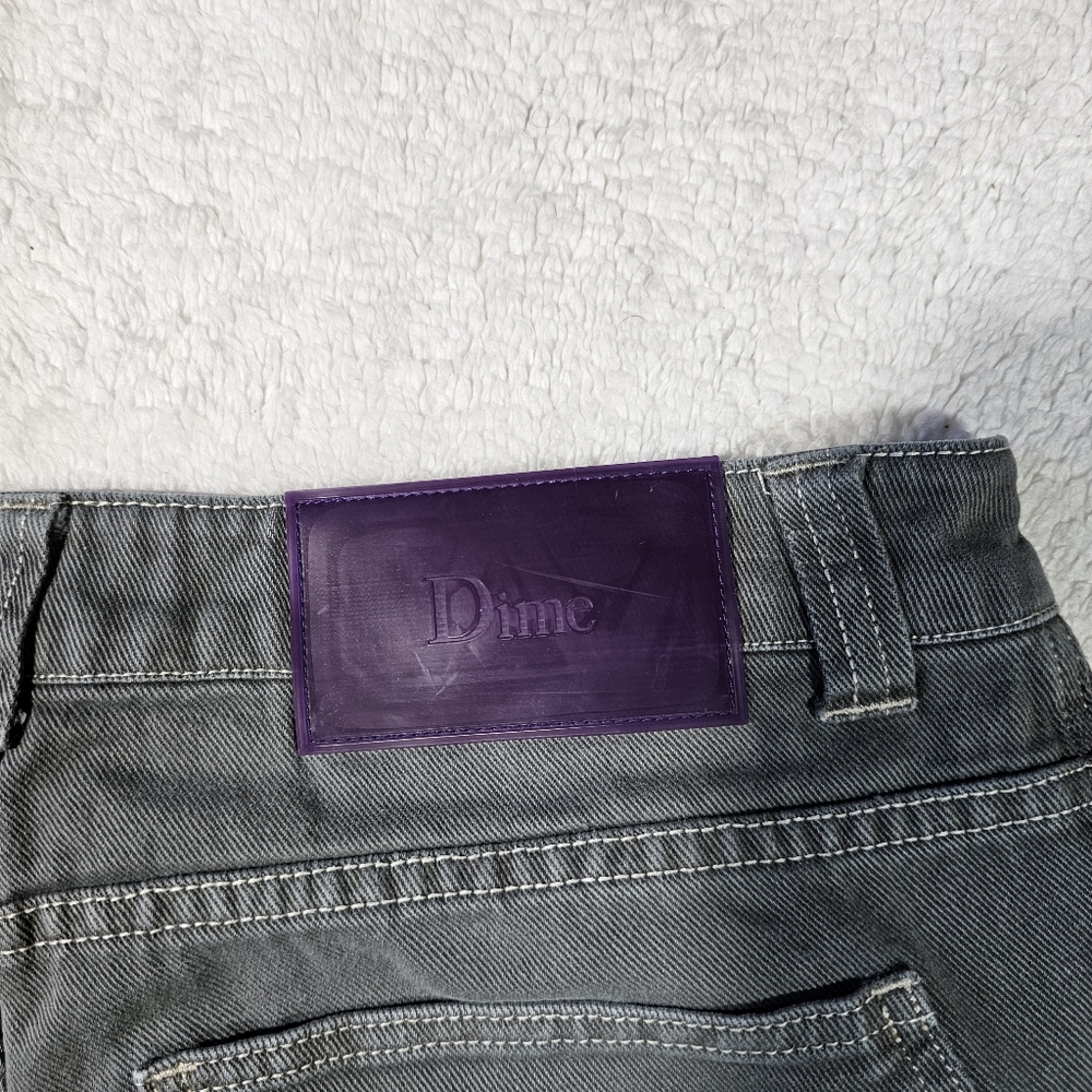 DIME - Baggy Denim Pants Dark Gray Size 30. - Picture 6 of 10